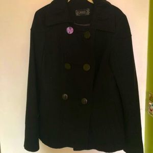 Black WoolBlend Coat